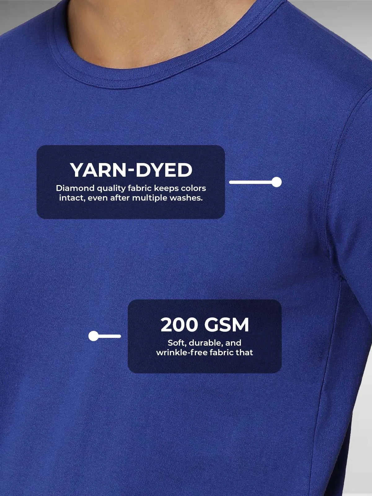 Stronger Than Yesterday - In Blue T-shirt