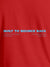 Close up of 'Built To Bounce Back' design on Women's Red Round Neck T-shirt, highlighting intricate details and vibrant print.