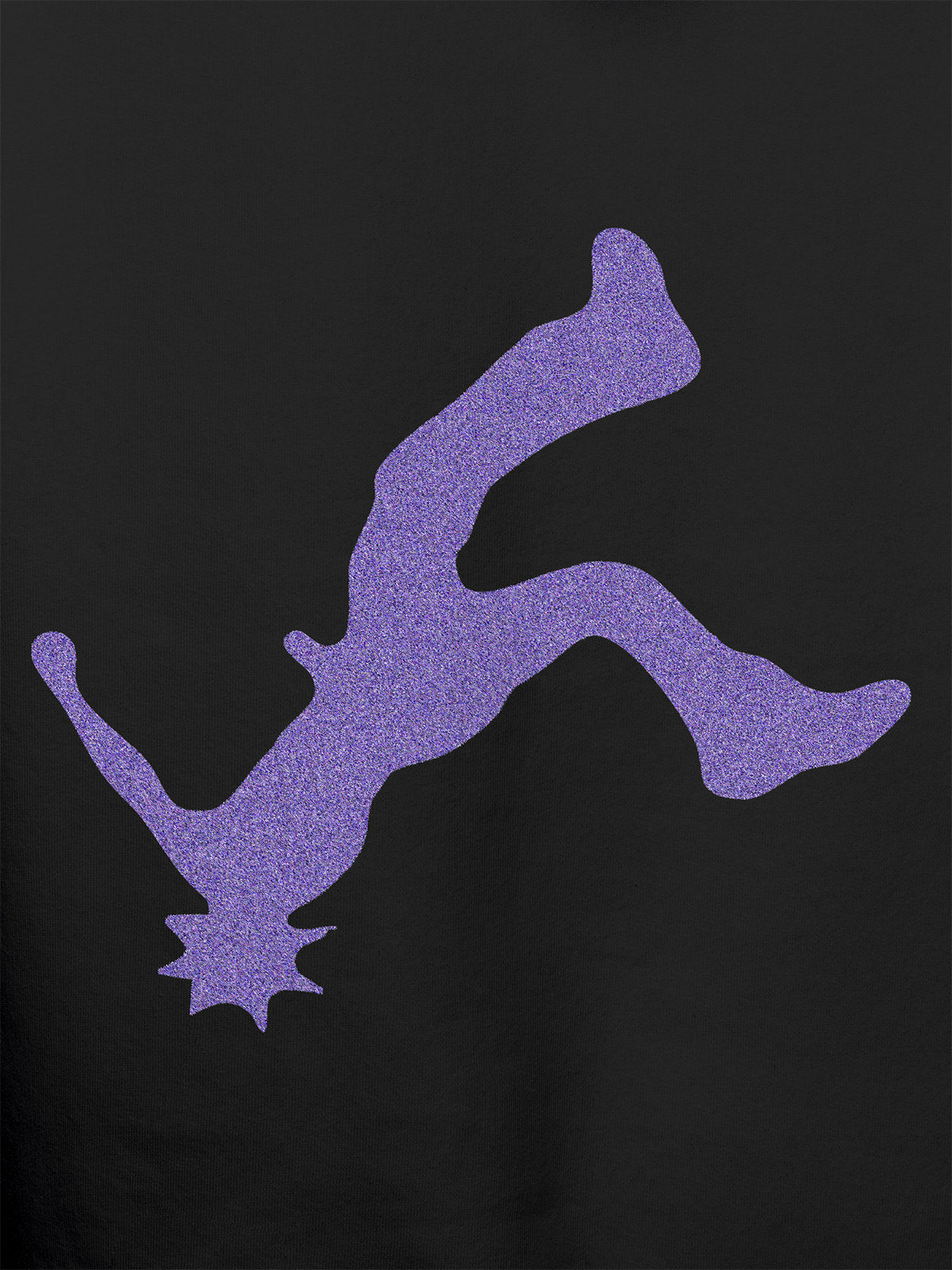 Close up of another 'Resilient' design on Men's Dark Grey Hooded Sweatshirt, highlighting the vibrant details.
