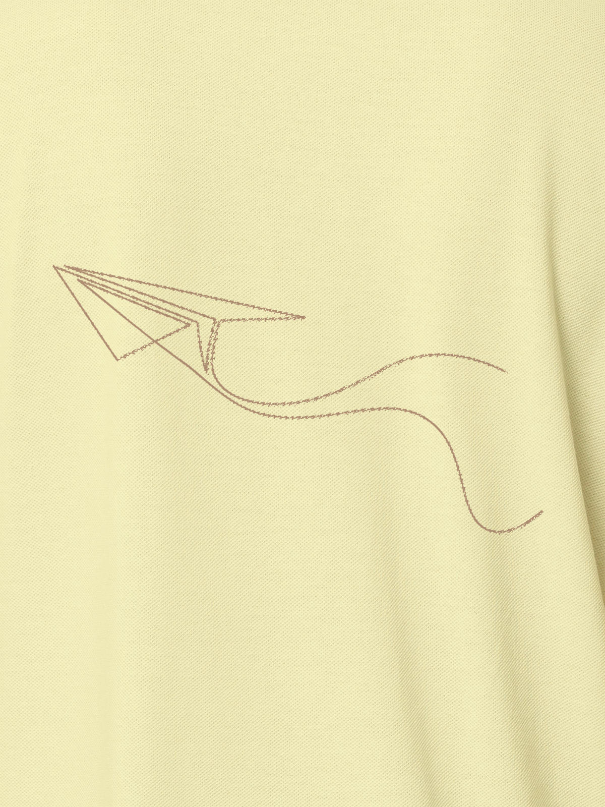 Close up of 'Empowered' design on Men's Yellow Polo T-shirt, highlighting intricate details and vibrant print.