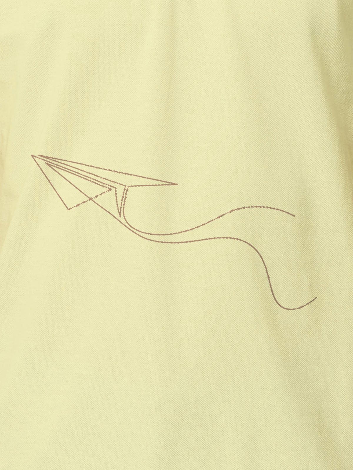 Close up of 'Empowered' design on Women's Yellow Polo T-shirt, highlighting intricate details and vibrant print.