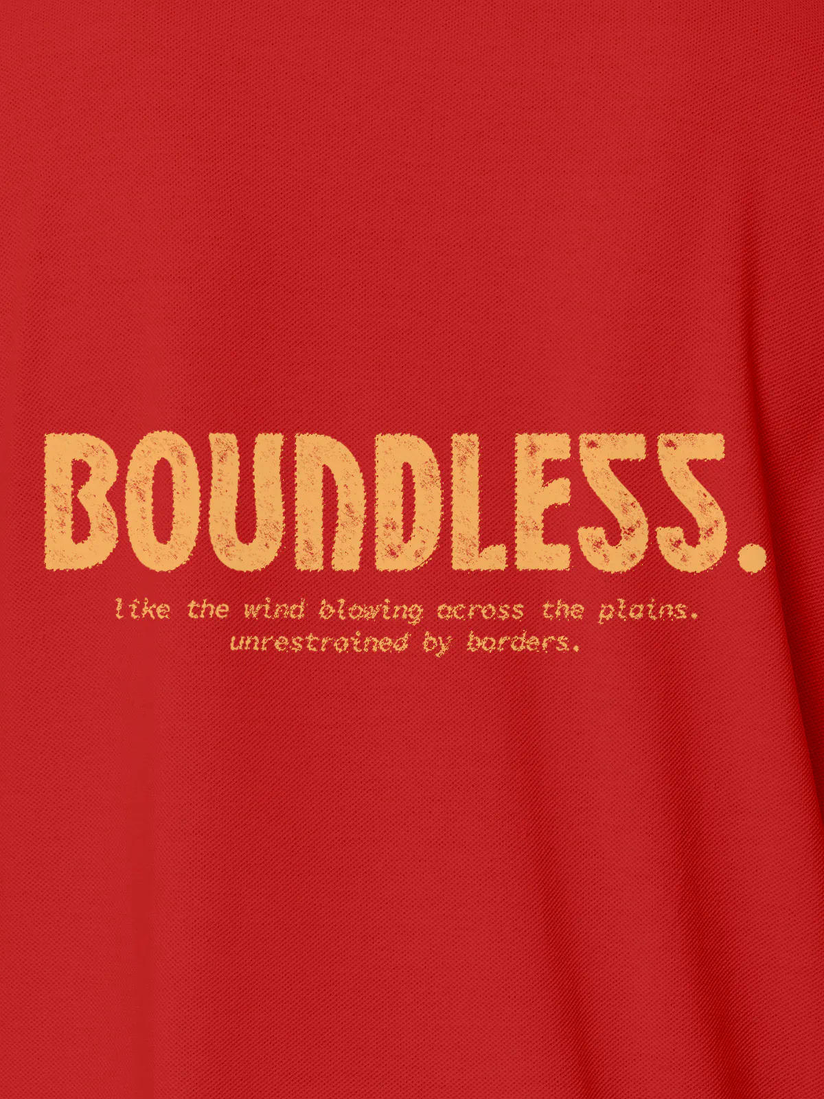 Front view of Women's Red Collar T-shirt, highlighting the modern look and clean finish.