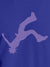 Close up of another 'Resilient' design on Women's Blue Round Neck T-shirt, highlighting the vibrant details.