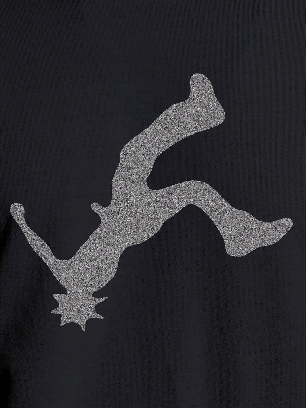 Close up of another 'Resilient' design on Women's Dark Grey Round Neck T-shirt, highlighting the vibrant details.