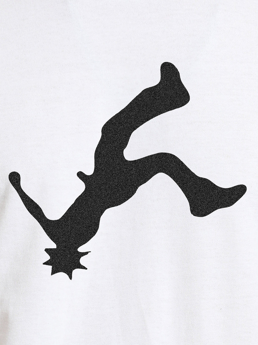 Close up of another 'Resilient' design on Women's White Round Neck T-shirt, highlighting the vibrant details.