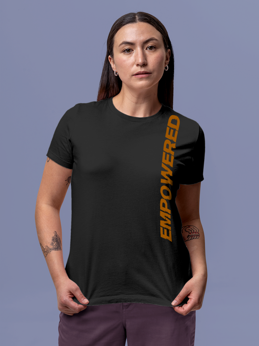 Dark Grey T-shirt for the Empowered Woman