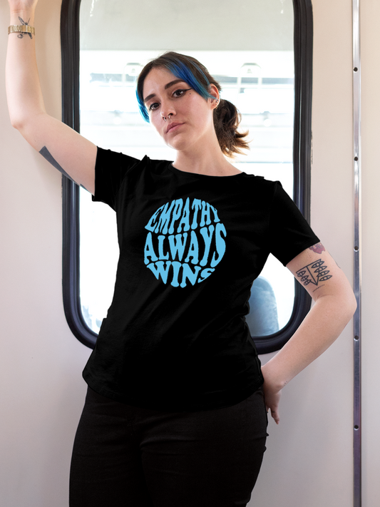 Black T-shirt for the Empathetic Woman