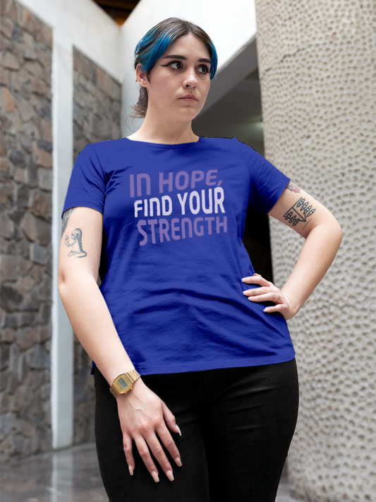 Blue T-shirt to Inspire Hope & Strength