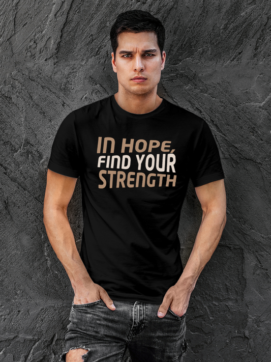 Black T-shirt to Inspire Hope & Strength