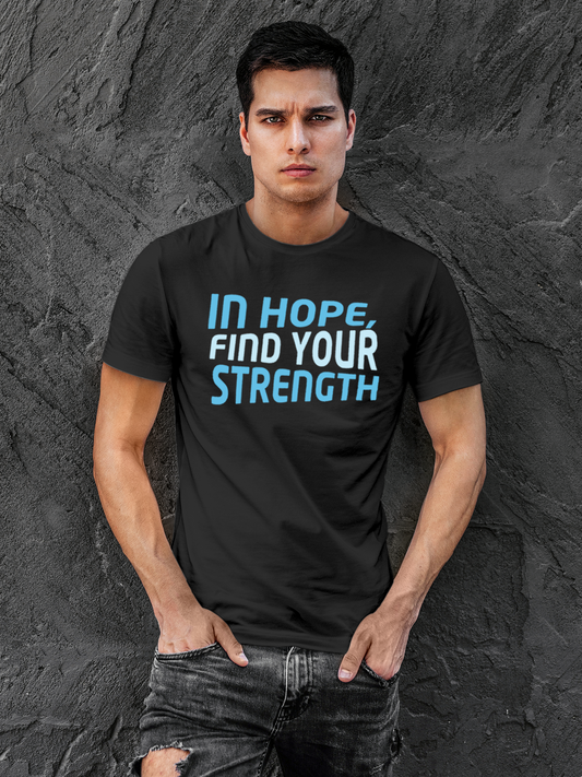 Dark Grey T-shirt to Inspire Hope & Strength