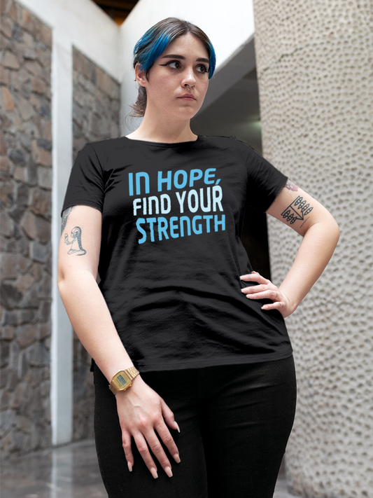 Dark Grey T-shirt to Inspire Hope & Strength