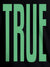 Close up of 'Truth' design on Men's Black Round Neck T-shirt, highlighting intricate details and vibrant print.