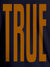 Close up of 'Truth' design on Men's Navy Blue Round Neck T-shirt, highlighting intricate details and vibrant print.
