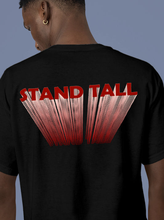 Black T-shirt for Men Who Stand Tall