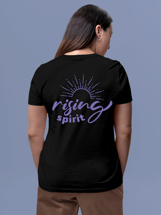 Black T-shirt for the Highly Spirited Woman