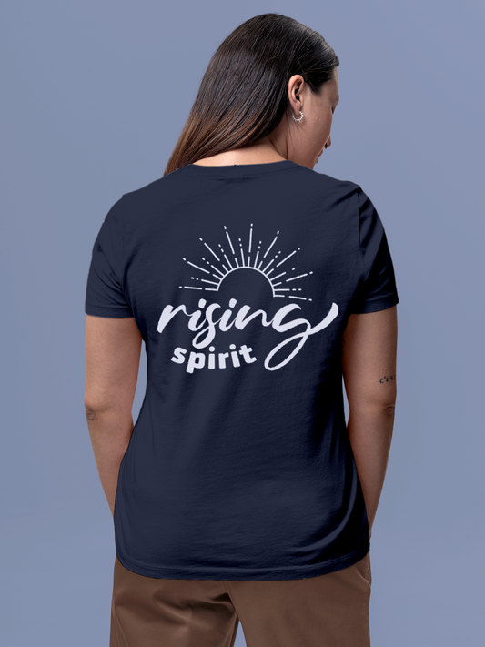 Navy Blue T-shirt for the Highly Spirited Woman