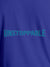 Close up of 'Unstoppable' design on Men's Blue Round Neck T-shirt, highlighting intricate details and vibrant print.