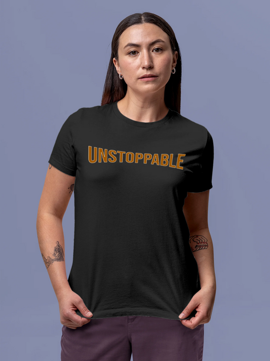 Be Unstoppable in this Dark Grey T-shirt