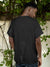 Back view of Fighterhero Men's Dark Grey Round Neck T-shirt, highlighting the modern look and clean finish