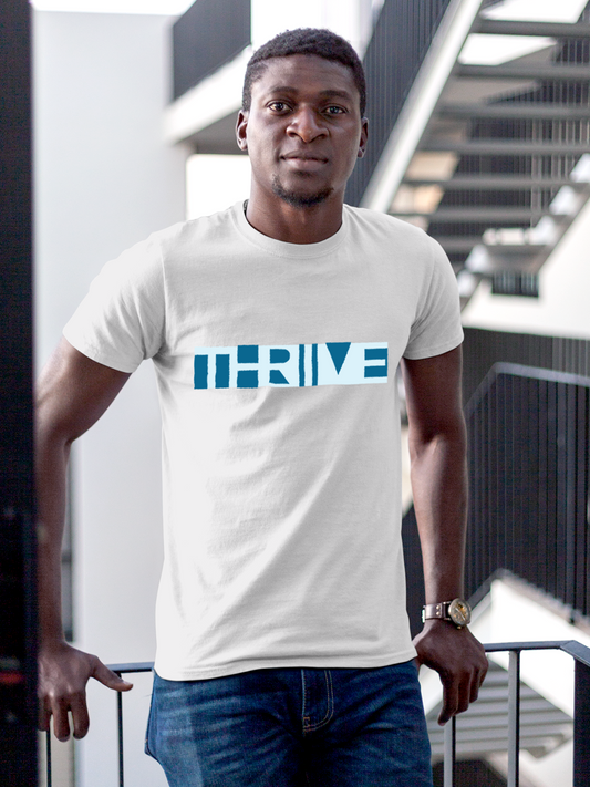 Thrive Against Odds in this White T-shirt