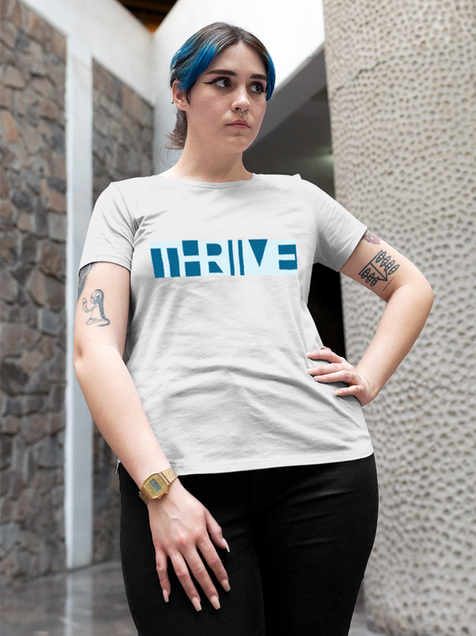 Thrive Against Odds in this White T-shirt