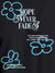 Close up of 'Hope Never Fades' design on Women's Dark Grey Round Neck T-shirt, highlighting intricate details and vibrant print.