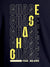 Close up of 'Chase Your Dreams' design on Men's Navy Blue Round Neck T-shirt, highlighting intricate details and vibrant print.
