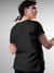 Back view of Fighterhero Women's Dark Grey Round Neck T-shirt, highlighting the modern look and clean finish