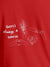 Close up of 'There's Always a Sunrise' design on Women's Red Round Neck T-shirt, highlighting intricate details and vibrant print.
