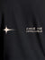 Close up of 'Chase The Impossible' design on Men's Dark Grey Round Neck T-shirt, highlighting intricate details and vibrant print.