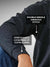 Sustainable Women's Dark Grey Hoodie, certified by Optiknit Textil & Global Recycled Standard, saving 5000L of water