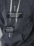 Women's Dark Grey Hoodie with Double Needle Armhole Stitch, Stretchable Lycra Ribs, Vintage CrissCross Detailing, and Stylish Kangaroo Pockets.
