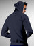 Back view of Fighterhero Men's Navy Blue Hoodie Sweatshirt, highlighting the modern look and clean finish