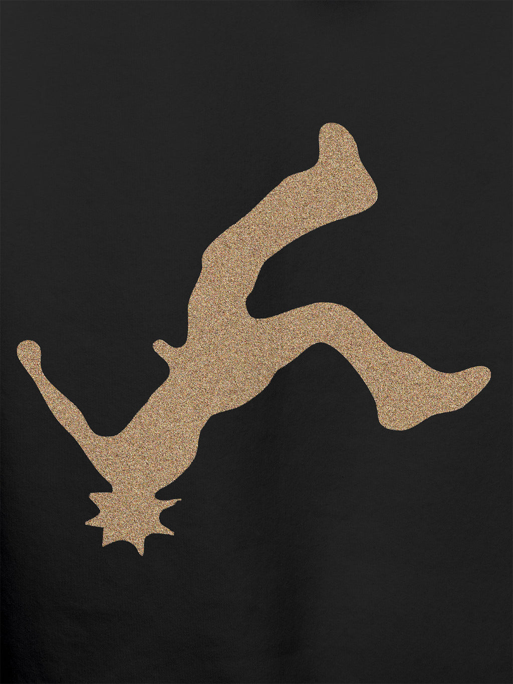 Close up of another 'Resilient' design on Men's Dark Grey Hooded Sweatshirt, highlighting the vibrant details.