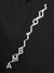 Close up of 'Ambitious' design on Men's Dark Grey Hoodie Sweatshirt, highlighting intricate details and vibrant print.