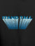 Close up of 'Stand Tall' design on Men's Dark Grey Hoodie Sweatshirt, highlighting intricate details and vibrant print.