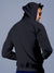 Back view of Fighterhero Men's Navy Blue Hoodie Sweatshirt, highlighting the modern look and clean finish