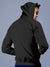 Back view of Fighterhero Men's Dark Grey Hoodie Sweatshirt, highlighting the modern look and clean finish