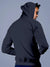 Back view of Fighterhero Men's Navy Blue Hoodie Sweatshirt, highlighting the modern look and clean finish