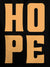 Close up of 'Hope' design on Men's Black Hoodie Sweatshirt, highlighting intricate details and vibrant print.