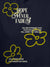 Close up of 'Hope Never Fades' design on Women's Navy Blue Hoodie Sweatshirt, highlighting intricate details and vibrant print.