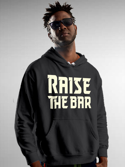Front view of Fighterhero Men's Dark Grey Hoodie Sweatshirt, highlighting the modern look and clean finish