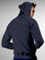 Back view of Fighterhero Men's Navy Blue Hoodie Sweatshirt, highlighting the modern look and clean finish