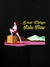 Close up of 'Never Give Up' design on Men's Black Hoodie Sweatshirt, highlighting intricate details and vibrant print.