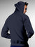 Back view of Fighterhero Men's Navy Blue Hoodie Sweatshirt, highlighting the modern look and clean finish