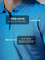 Women's Blue Polo T-shirt made of 240 GSM strong, wrinkle-resistant fabric that doesn't lose color or shape.