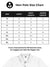 Size chart for Fighterhero Men's White Polo T-shirt with 'Fighterhero Logo' design