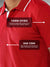 Men's Red Polo T-shirt made of 240 GSM strong, wrinkle-resistant fabric that doesn't lose color or shape.