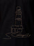 Close up of 'Integrity' design on Men's Black Polo T-shirt, highlighting intricate details and vibrant print.
