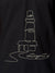 Close up of 'Integrity' design on Men's Dark Grey Polo T-shirt, highlighting intricate details and vibrant print.